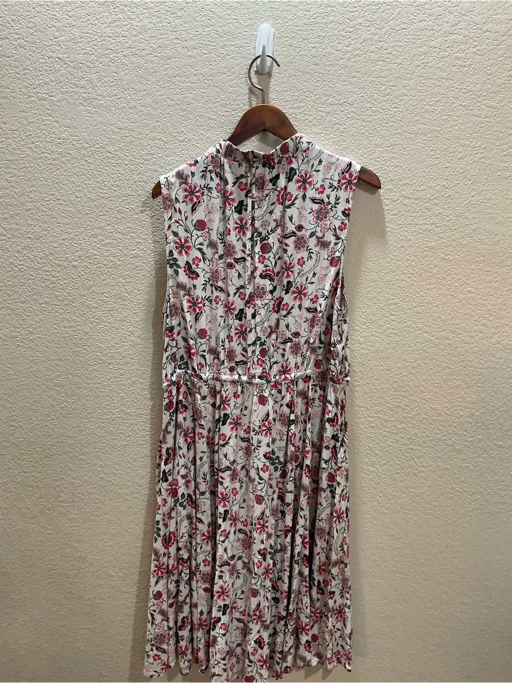 torrid White Midi Dress with Pink Floral Print - Picture 2 of 2